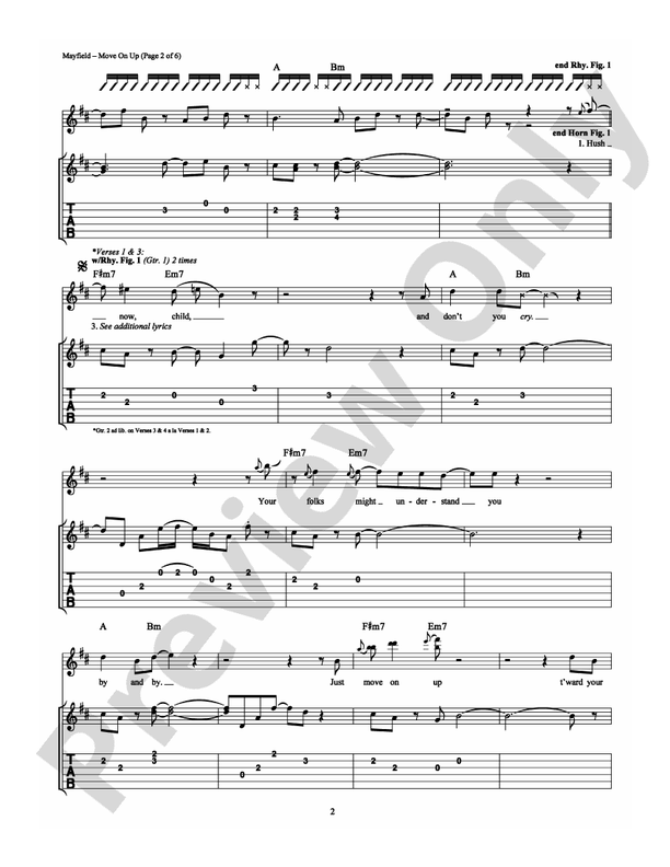 Move On Up - Guitar TAB (Digital Download)