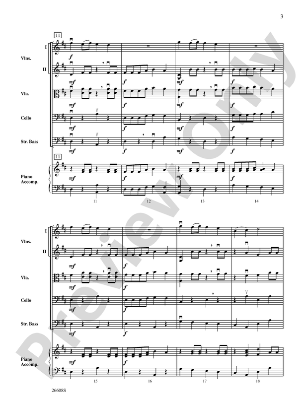 Les Québécois – String Orchestra Conductor Score & Parts (Digital Download)