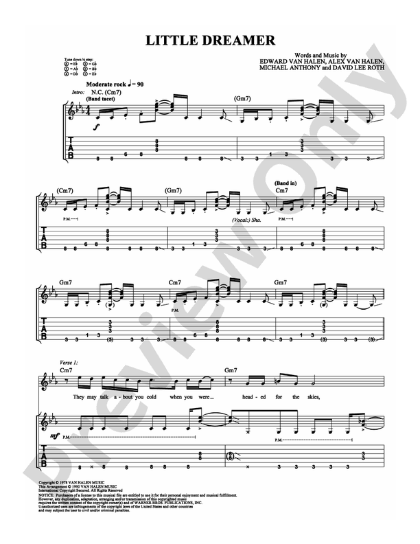 Little Dreamer - Guitar TAB (Digital Download)