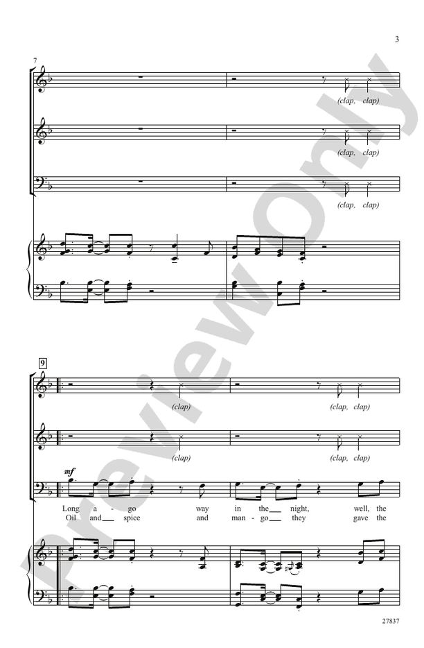 Caribe Noel – 3-Part Mixed Choral Octavo (Digital Download)