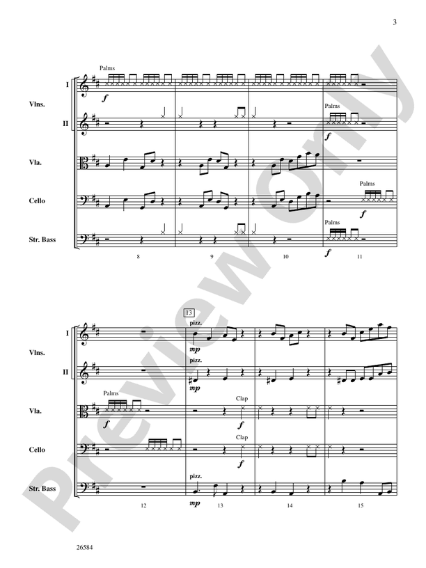 Bio Rhythms – String Orchestra Conductor Score & Parts (Digital Download)