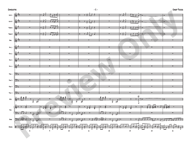 Cheep Tricks - Jazz Ensemble Conductor Score & Parts (Digital Download)