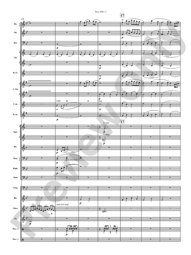 Kyiv, 2022 (Alfreds) - Concert Band Conductor Score & Parts (Digital Download)