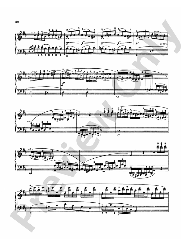 Beethoven - Sonata No. 3 in D Major - Piano Solo (Digital Download)