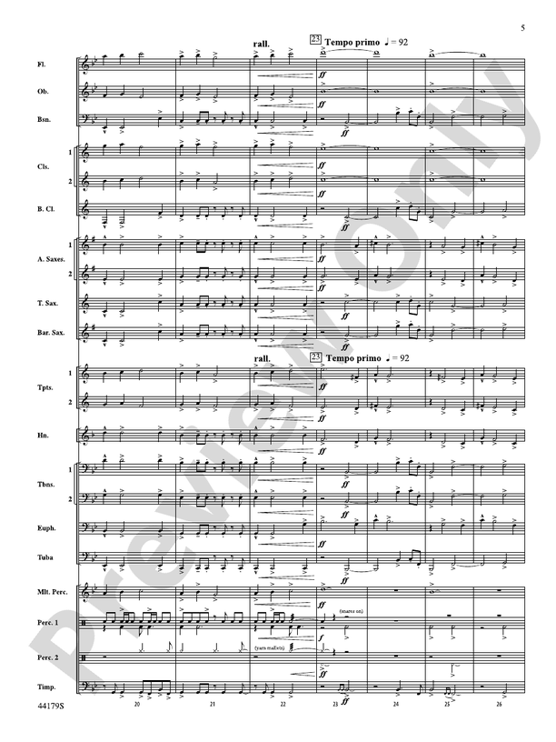 Lake County Landscapes - Concert Band Conductor Score & Parts (Digital Download)