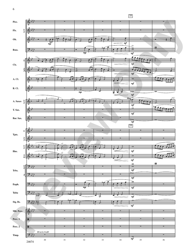 Over Slope and Summit - Concert Band Conductor Score & Parts (Digital Download)