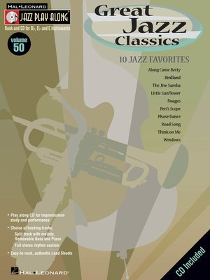 Great Jazz Classics - Jazz Play-Along Volume 50 - Bb Instrument|Bass Clef Instrument|C Instrument|Eb Instrument Hal Leonard Lead Sheet /CD