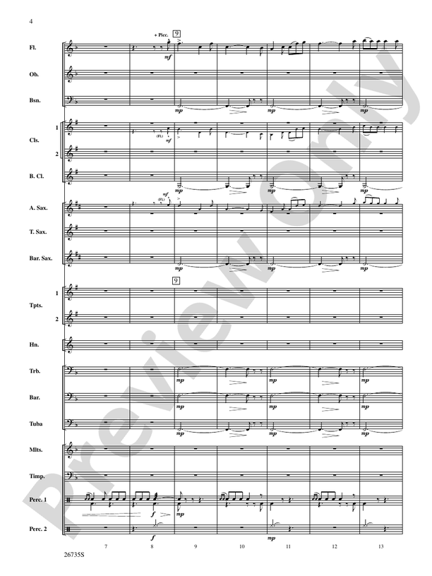 Patton - Concert Band Conductor Score & Parts (Digital Download)