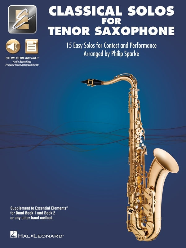Classical Solos Volume 1 - Tenor Saxophone/Media Access Online Hal Leonard 870094