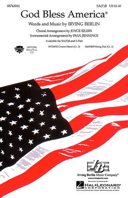 God Bless AmericaŒ¬ - Irving Berlin - 3-Part Mixed Joyce Eilers Hal Leonard Choral Score Octavo