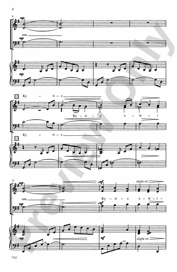 Kyrie – 3-Part Mixed Choral Octavo (Digital Download)