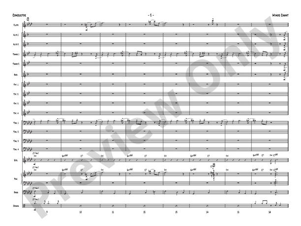 Minor Chant - Jazz Ensemble Conductor Score & Parts(Digital Download)