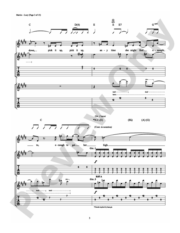 Lucy - Guitar TAB (Digital Download)