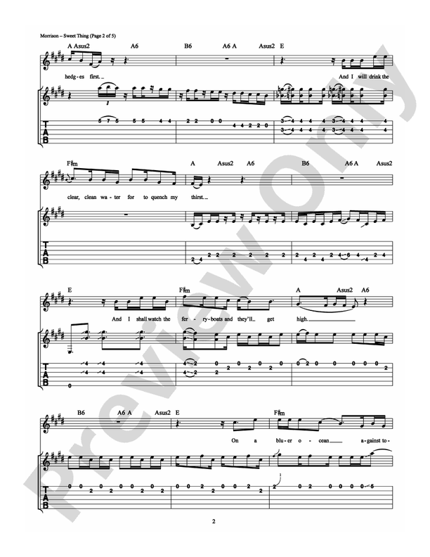 Sweet Thing - Guitar TAB (Digital Download)