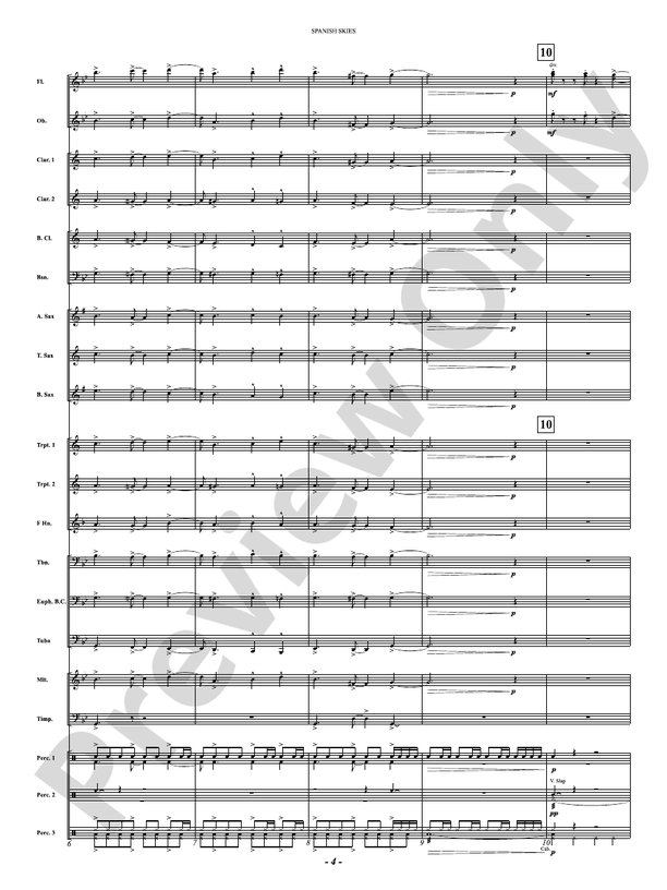 Spanish Skies - Concert Band Conductor Score & Parts(Digital Download)