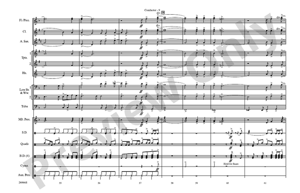 Already Gone (Arr. Brian Scott) – Marching Band Conductor Score & Parts (Digital Download)