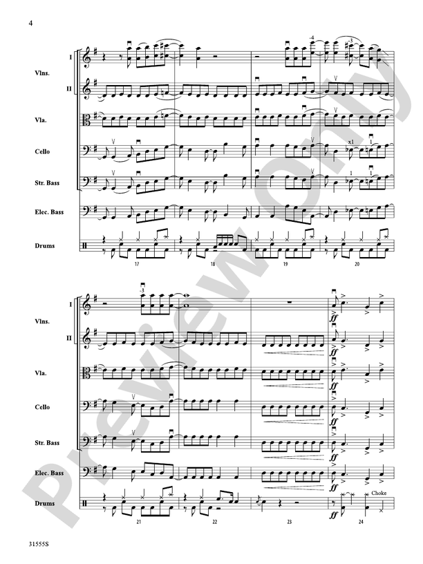 Led Zeppelin Medley – String Orchestra Conductor Score & Parts (Digital Download)