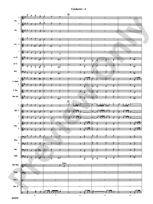 Christmas Winds (Overture) - Concert Band Conductor Score & Parts (Digital Download)