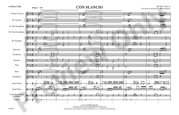Con Slancio – Marching Band Conductor Score & Parts (Digital Download)