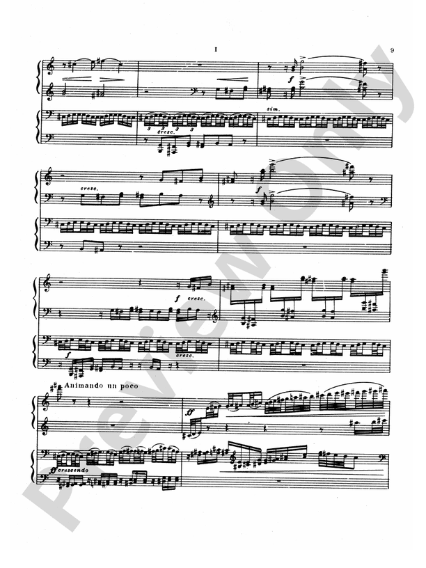 Tchaikovsky - Manfred Symphony, Op. 58 - 1 Piano, 4 Hands (Digital Download)