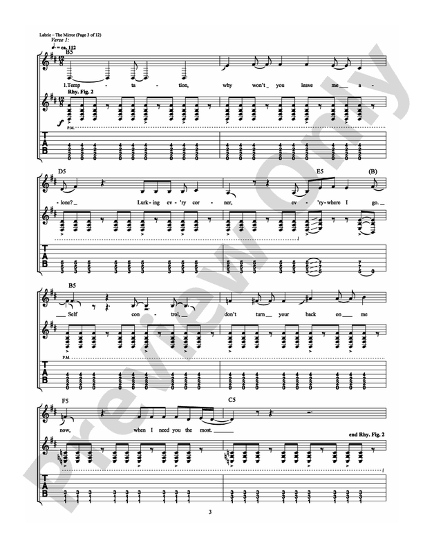 The Mirror - Guitar TAB (Digital Download)