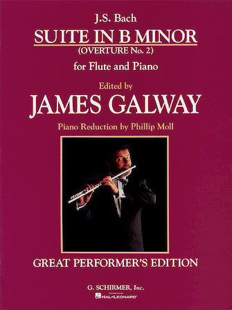 Bach - Suite in Bmin (Overture #2) - Flute/Piano Accompaniment edited by Galway Schirmer 50481083