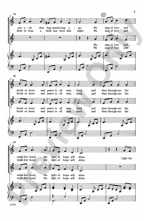 Light the Candles – 2-Part Choral Octavo (Digital Download)