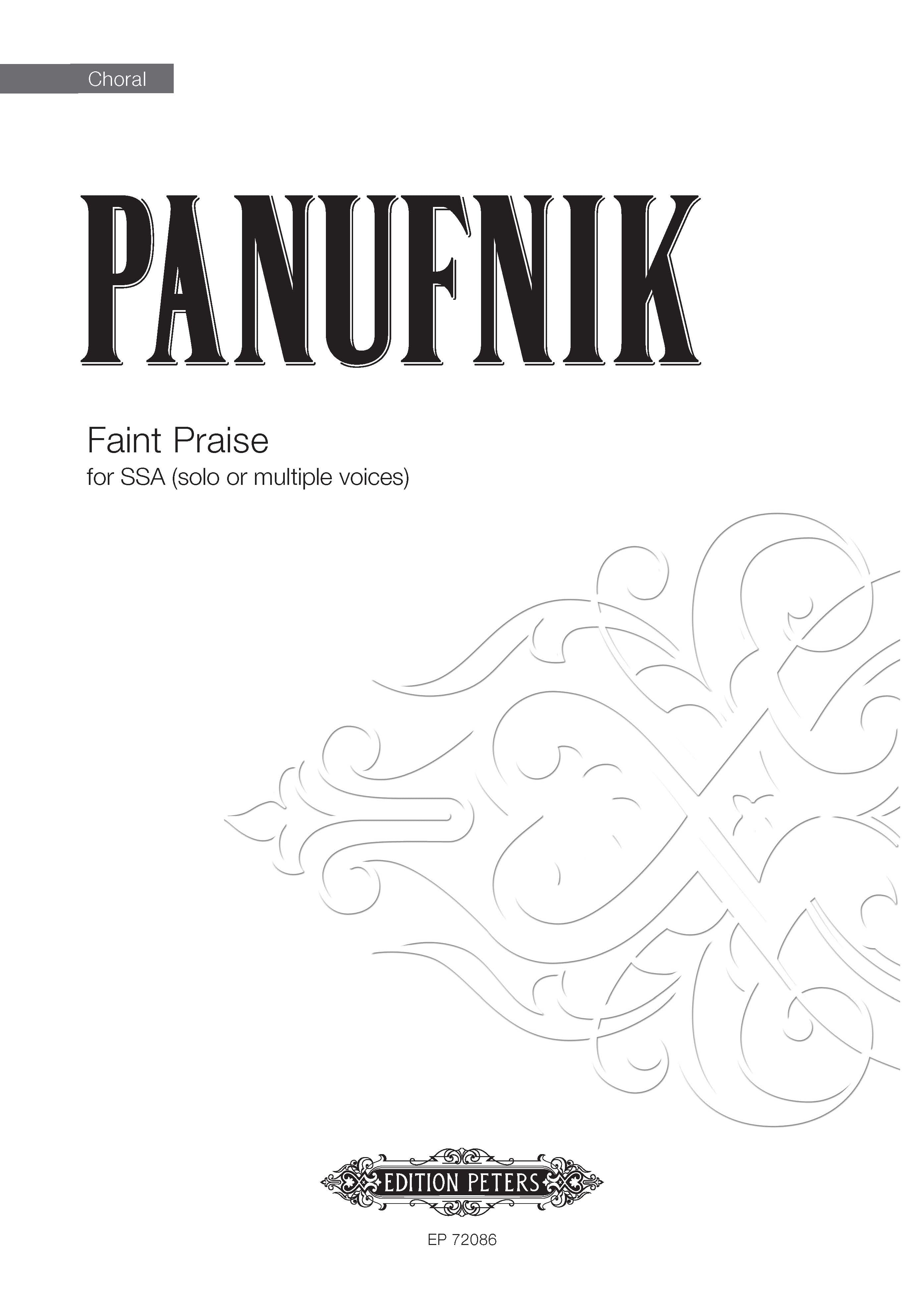 Faint Praise - Upper Voices (Digital Download)