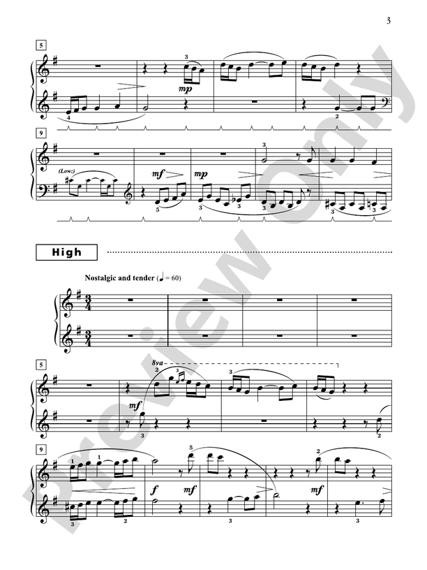 Song of Remembrance - 1 Piano, 6 Hands (Digital Download)