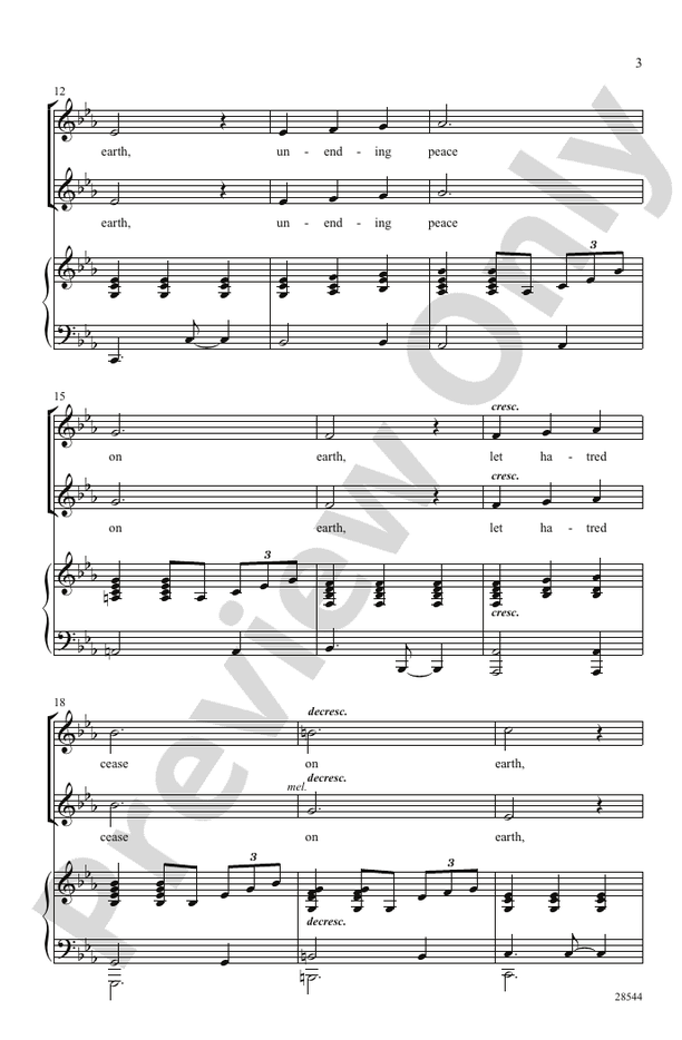 Let There Be Peace – 2-Part Choral Octavo (Digital Download)