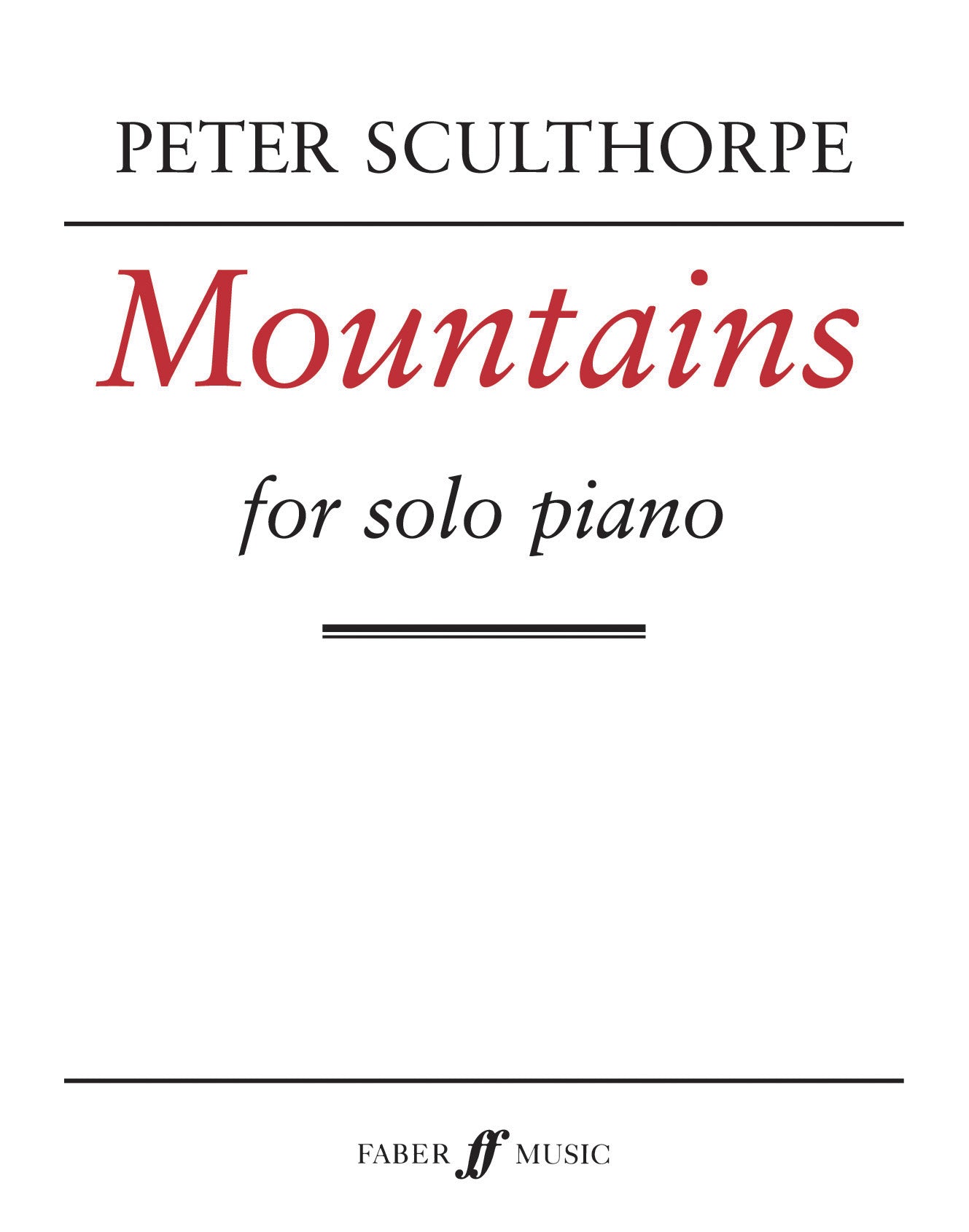 Mountains - Piano Solo (Digital Download)