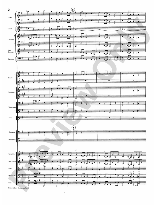 Brandenburg Sinfonia – Full Orchestra Conductor Score & Parts (Digital Download)