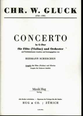 Concerto G Flute/Piano - Gluck - Edition Hug