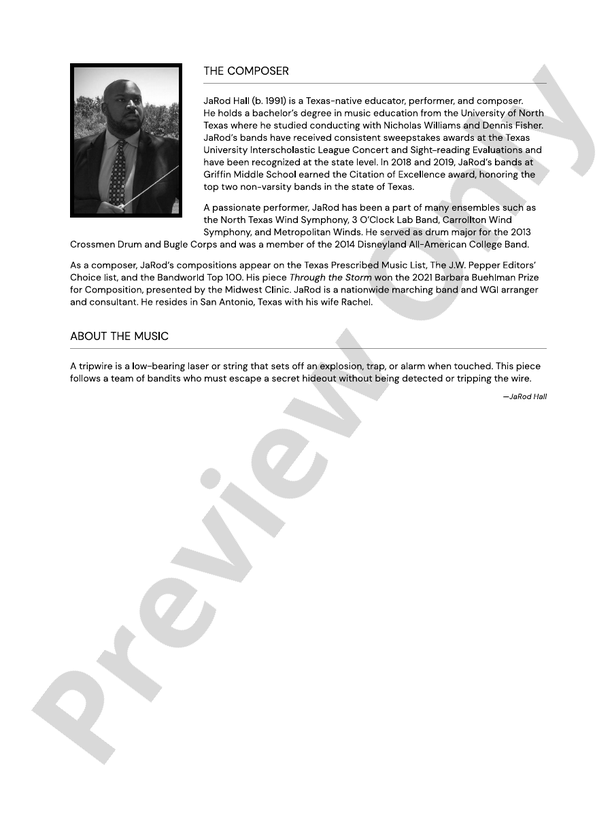 Tripwire - Concert Band Conductor Score & Parts (Digital Download)