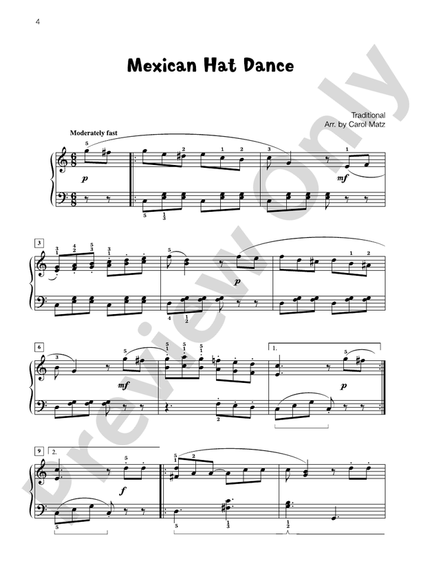 Famous & Fun Favorites, Book 5: 16 Appealing Piano Arrangements - Piano (Digital Download)