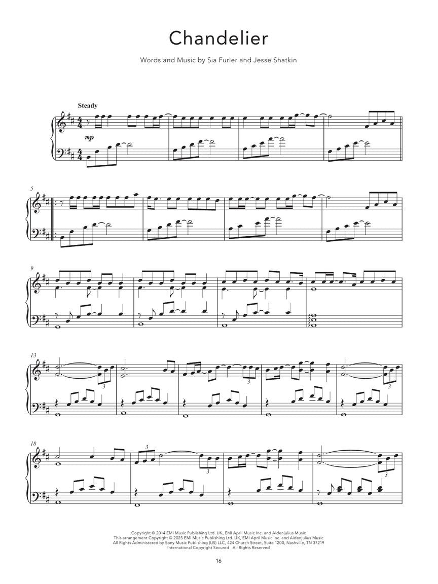 Peaceful Pop Piano Solos - A Collection of 30 Pieces - Hal Leonard