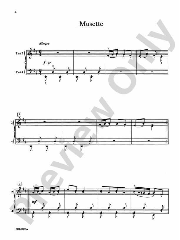 Bach for Piano Ensemble, Level 4 - 2 Pianos, 8 Hands (Digital Download)