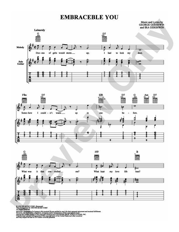 Embraceable You - Guitar TAB (Digital Download)