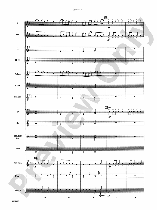Voodoo Dance - Concert Band Conductor Score & Parts (Digital Download)