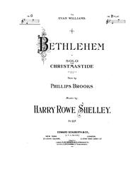 Bethlehem - G Major Vocal/Piano (Digital Download)