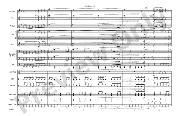 Black Dog – Marching Band Conductor Score & Parts (Digital Download)