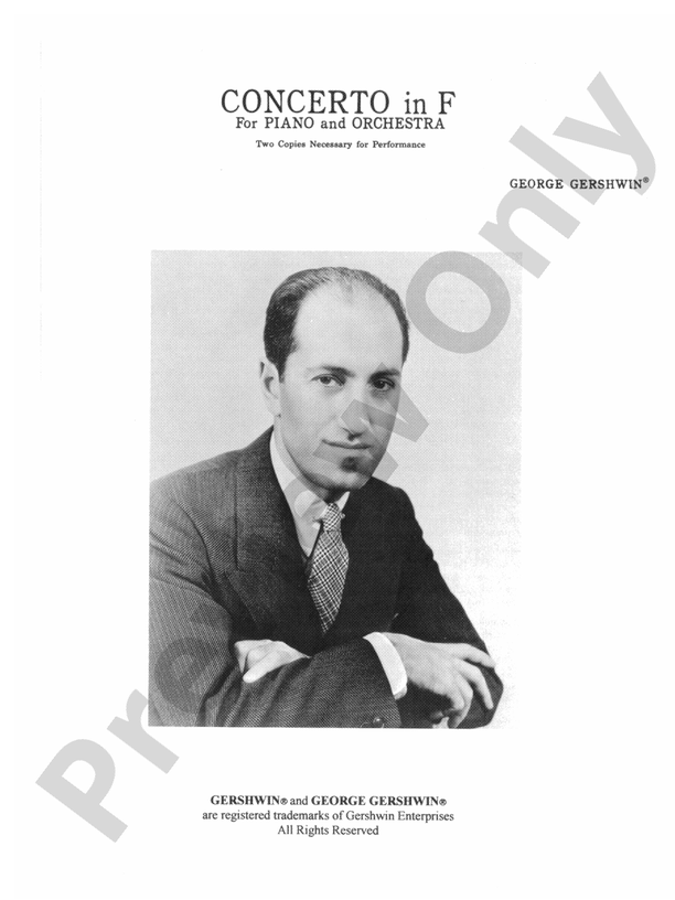 Concerto in F - 2 Pianos, 4 Hands (Digital Download)