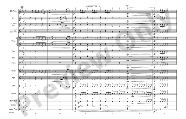 Star Wars (Main Theme) – Marching Band Conductor Score & Parts (Digital Download)