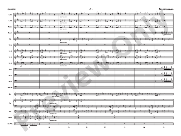Cerebro Congelado – Jazz Ensemble Conductor Score & Parts (Digital Download)