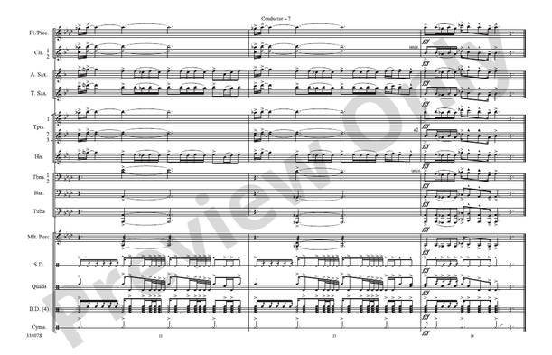 Whipping Post – Marching Band Conductor Score & Parts (Digital Download)