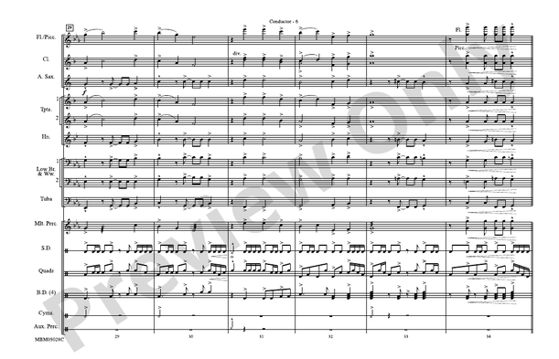 The Magnificent Seven (Arr. Brian Scott) – Marching Band Conductor Score & Parts (Digital Download)