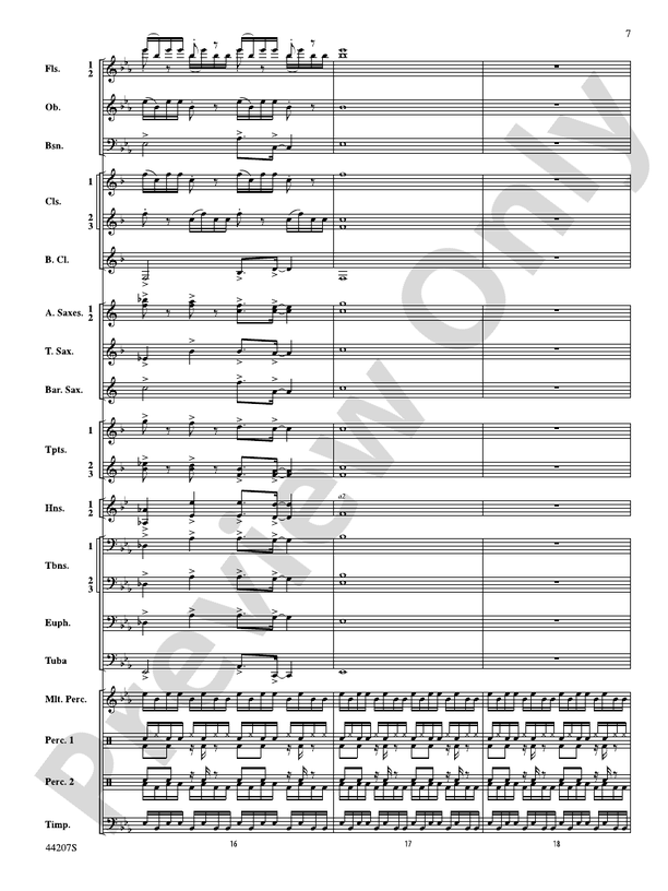 Paradiddles - Concert Band Conductor Score & Parts (Digital Download)