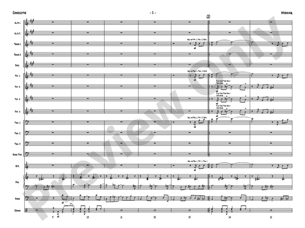 Morning – Jazz Ensemble Conductor Score & Parts (Digital Download)