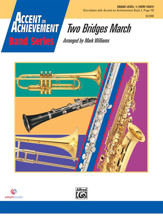 Two Bridges March - Concert Band Conductor Score & Parts (Digital Download)