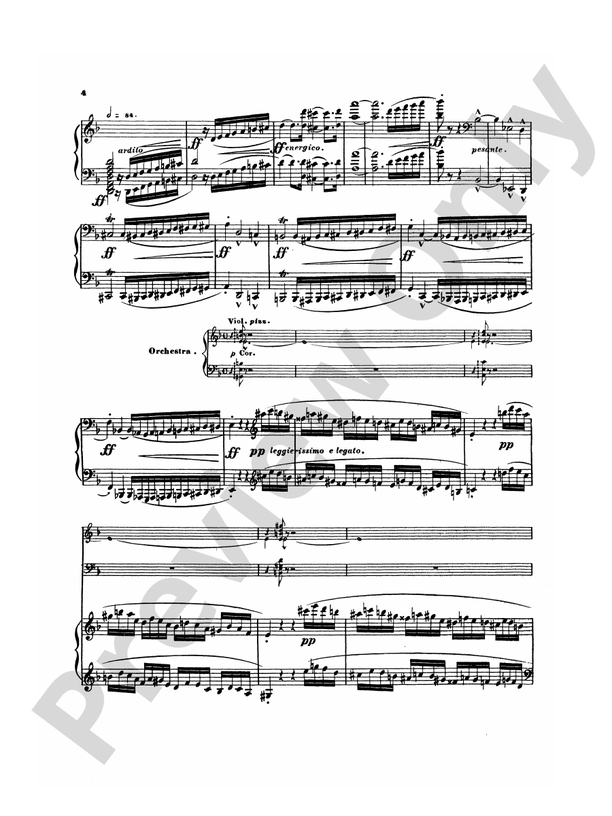 Litolff - Concerto Symphonique, Op. 102 - 2 Piano, 4 Hands (Digital Download)